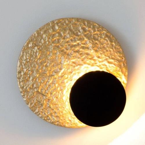 Holländer LED-vägglampa infinity i guld, Ø 26 cm