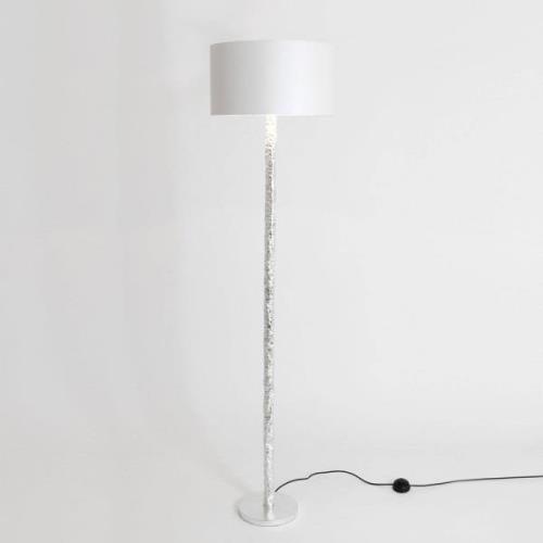 Holländer Golvlampa Cancelliere Rotonda silk vit/silver