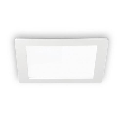 Ideallux LED-takinbyggnadslampa Groove kvadrat 16,8x16,8 cm