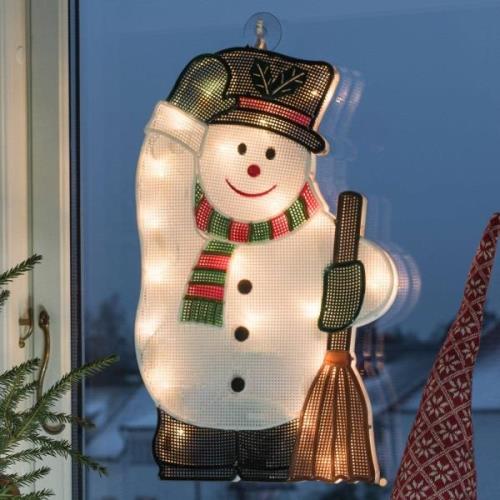 Konstsmide Christmas För inomhusbruk – LED-fönsterbild Snögubbe