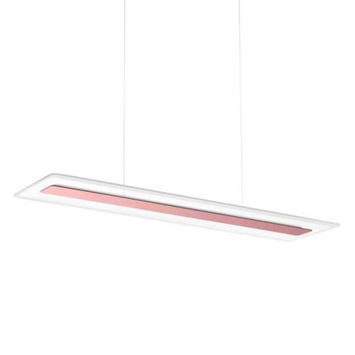 Linea Light LED-hänglampa Antille, glas, rektangulär, koppar