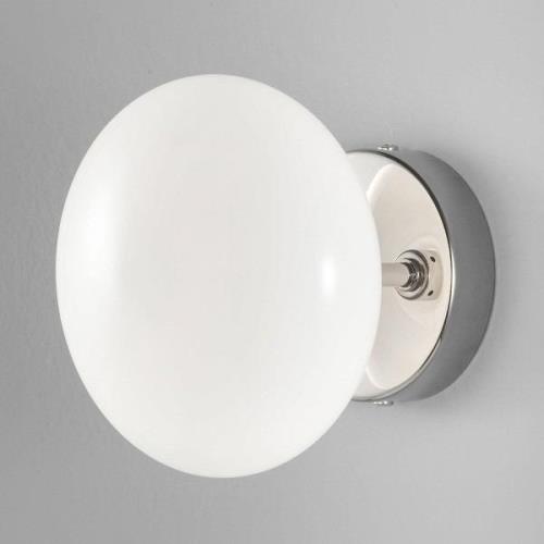 Metallux Vägglampa Dolce, krom/vit skärm