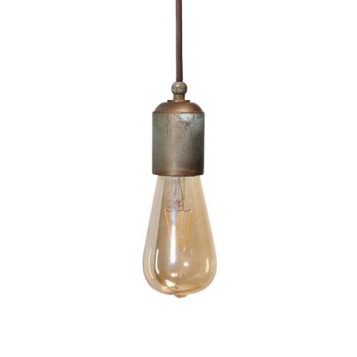 Moretti Luce Allen pendellampa, antik mässing, 1-ljus