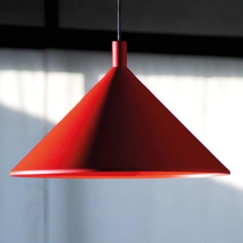 Martinelli Luce Cono hänglampa röd, Ø 30 cm