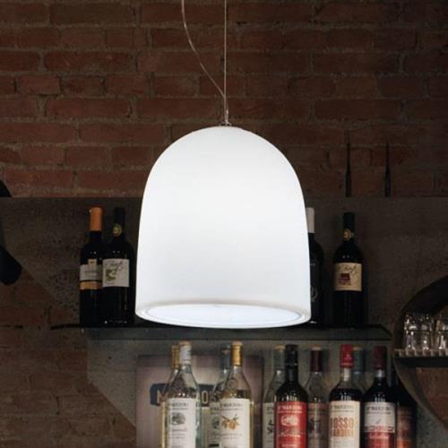 Modo Luce Campanone pendellampa Ø 33 cm vit