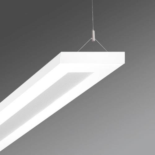 Regiolux LED-kontorshänglampa Stail mikroprisma 32 W vit