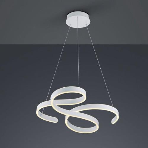 Trio Lighting LED-pendellampa Francis, vit matt