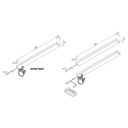 Hera LED-bänklampa Add-On Mini 3-pack 4 000 K