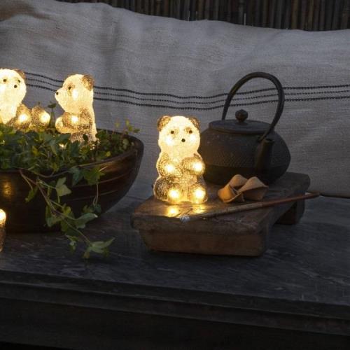 Konstsmide Season LED-lampfigur Panda, 5-pack som kedja