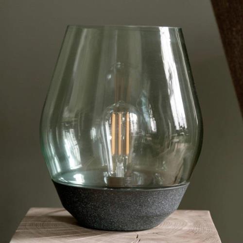 New Works Bowl bordslampa grönkoppar/rökglas