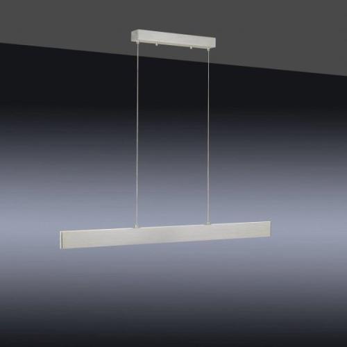 LOLA Smart LED-pendellampa LOLAsmart Nila, borstat aluminium