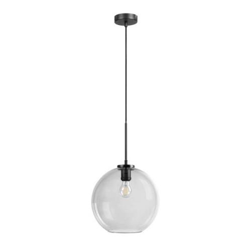 Dyberg Larsen Loop hängande lampa 30 cm rök/svart