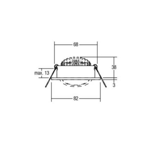 BRUMBERG LED-downlight 38° rund 2 700 K