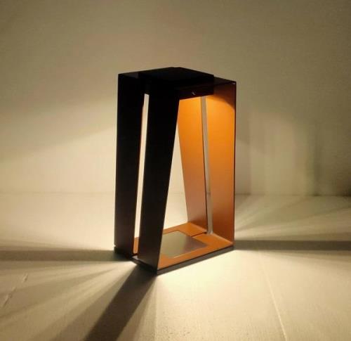 Les Jardins Skaal LED solcellslampa med sensor, corten, 40 cm