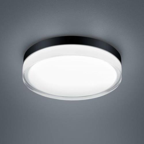 Helestra Tana LED-taklampa, svart, Ø 28 cm