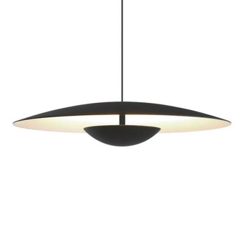 MARSET Ginger LED-pendel, triac Ø32cm svart/vit