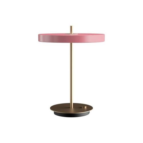 UMAGE LED-bordslampa Asteria Table, USB, rosé/mässing