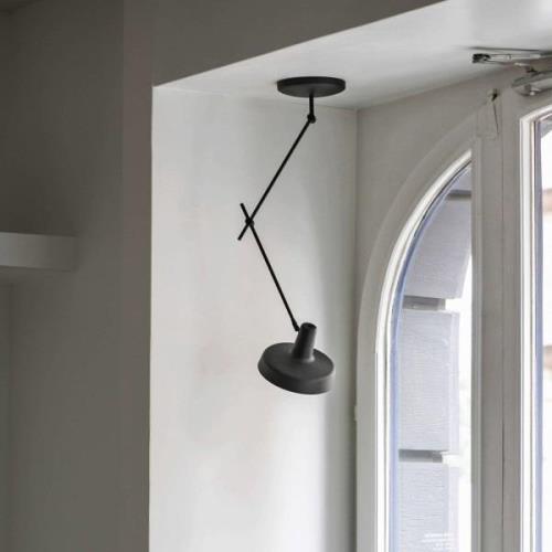 GRUPA Arigato 1-lampa för tak 70cm Ø23cm svart