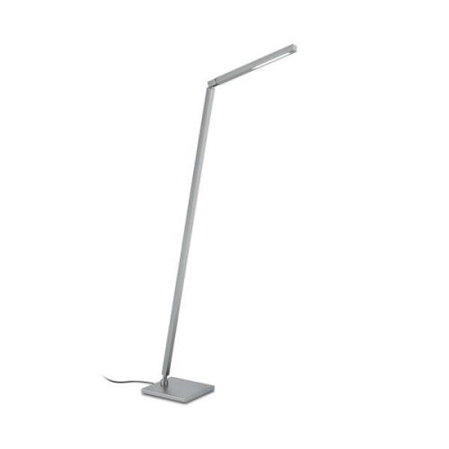 Knapstein LED-golvlampa Carla, 1 lampa, nickel matt