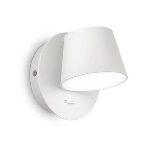 Ideallux Ideal Lux Gim LED-vägglampa huvud justerbar vit