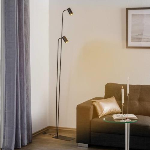 Nowodvorski Lighting Golvlampa Mono II, 2 lampor, svart