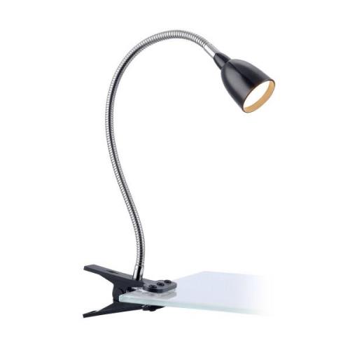 Markslöjd LED-klämlampa Tulip, svart