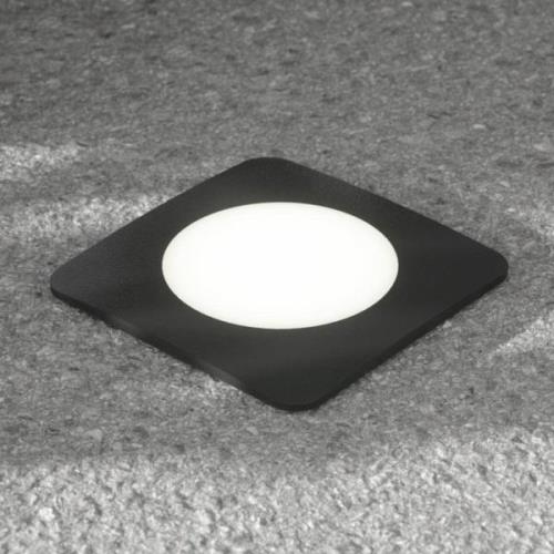 Fumagalli LED-markinbyggnadslampa Ceci 160-SQ svart CCT