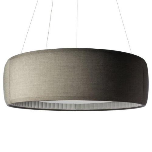 Luceplan Silenzio LED-pendellampa grå Ø 150cm