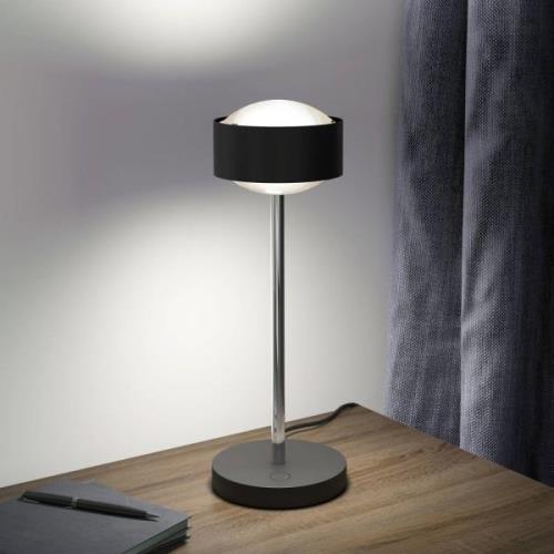 Top Light Puk! 120 Eye Table LED, linser matt, svart/krom