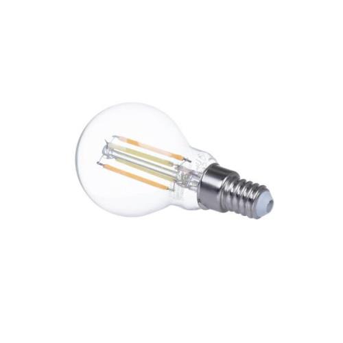 LUUMR Smart LED-dropplampa klar E14 4,2W Tuya WLAN CCT