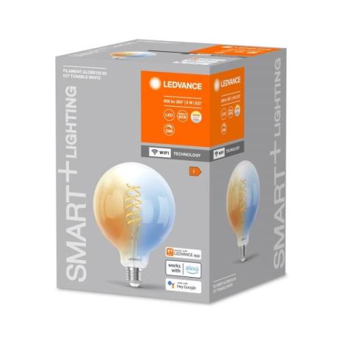 LEDVANCE SMART+ WiFi E27 8W LED G125 klar 827-865