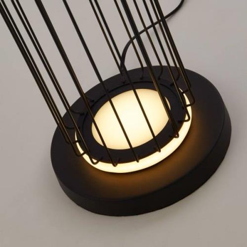 Searchlight LED-golvlampa Cage i burdesign