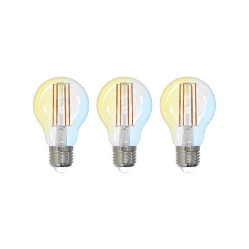 LUUMR Smart LED, E27, 7W, ZigBee, Tuya, Hue, set om 3