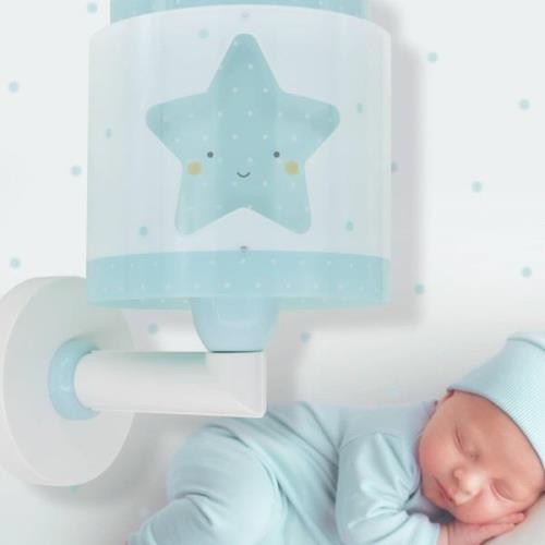 Dalber Baby Dreams vägglampa med kontakt, blå