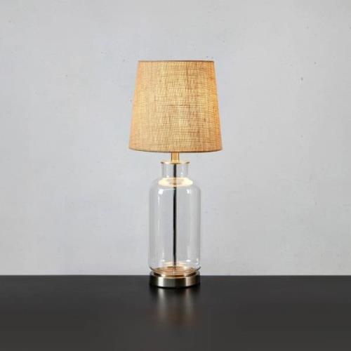 Markslöjd Bordslampa Costero, transparent/natur, 61,5 cm