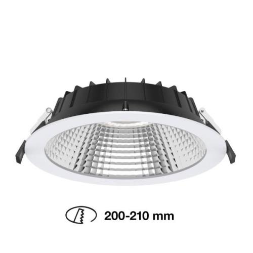 The Light Group SLC Shift LED-inbyggnadsspona Ø 22,8cm CCT, vit