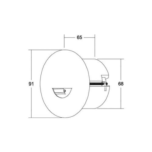 BRUMBERG Adapt wall LED-inbyggnadsspot svart matt