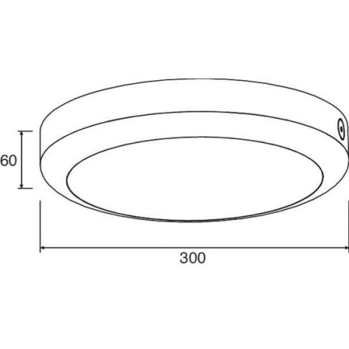 BRUMBERG Garek LED-taklampa IP65 3 000 K vit