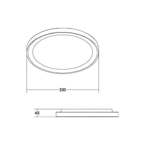 BRUMBERG Sunny Mini LED-taklampa RC CCT svart