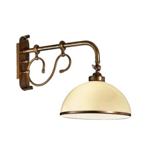 Cremasco Elegant vägglampa La Botte, elfenbensvit