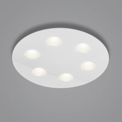 Helestra Nomi LED-taklampa Ø49cm dim vit