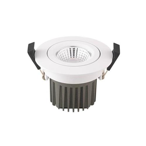 Sigor LED infälld takspot Diled, Ø 8,5cm, 10 W, Dim-To-Warm, vit