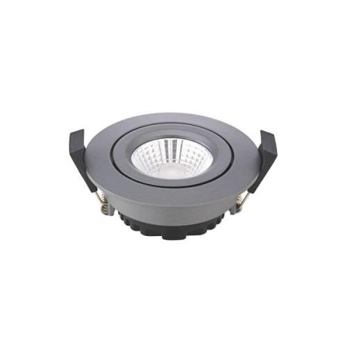 Sigor LED infälld takspot Diled, Ø 8,5cm 6W Dim-To-Warm antracit