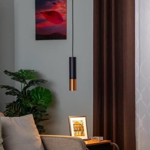 Euluna Thalassa hängande lampa 1fl GU10 svart/koppar