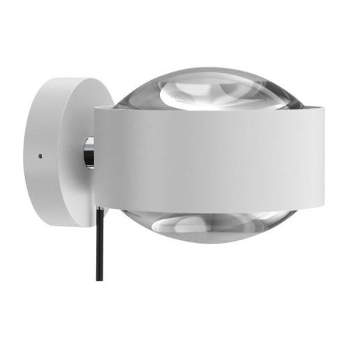 Top Light Puk Maxx Wall+ LED, klara linser, vit matt/krom