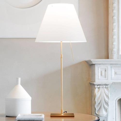 Luceplan Costanza bordslampa D13 mässing/vit