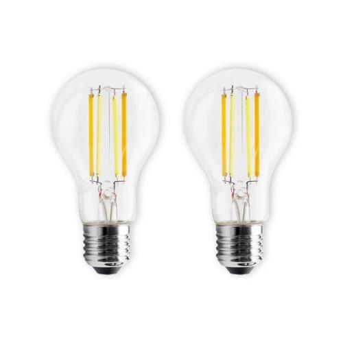 PRIOS LED-lampa E27 7W filament dimbar CCT Tuya 2-pack