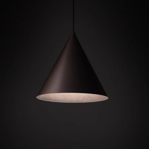 TK Lighting Cono pendellampa, enkel ljuskälla, Ø 25 cm, bronsfärgad