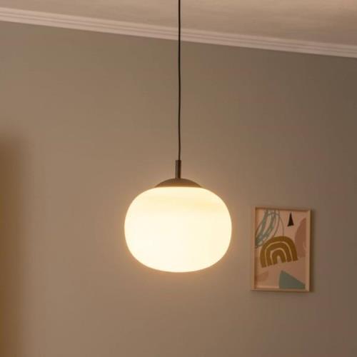 TK Lighting Vibe pendellampa, opalvitt glas, Ø 30 cm