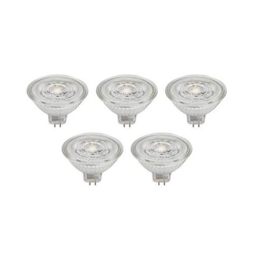 Prios LED-reflektor GU5.3 4.9W 500lm 36° klar 840 set om 5